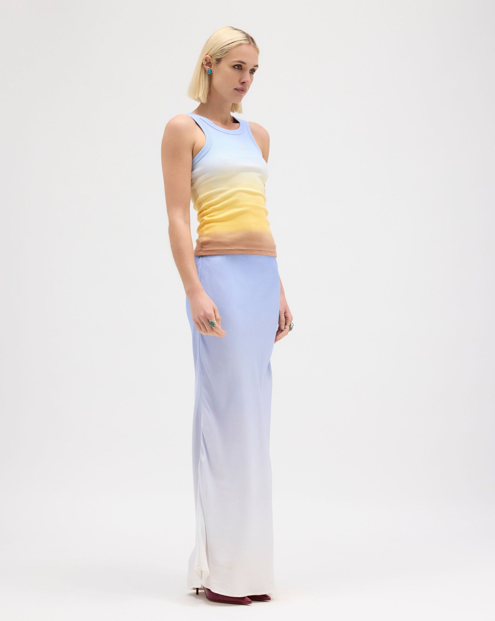 Salt Bias Maxi Skirt