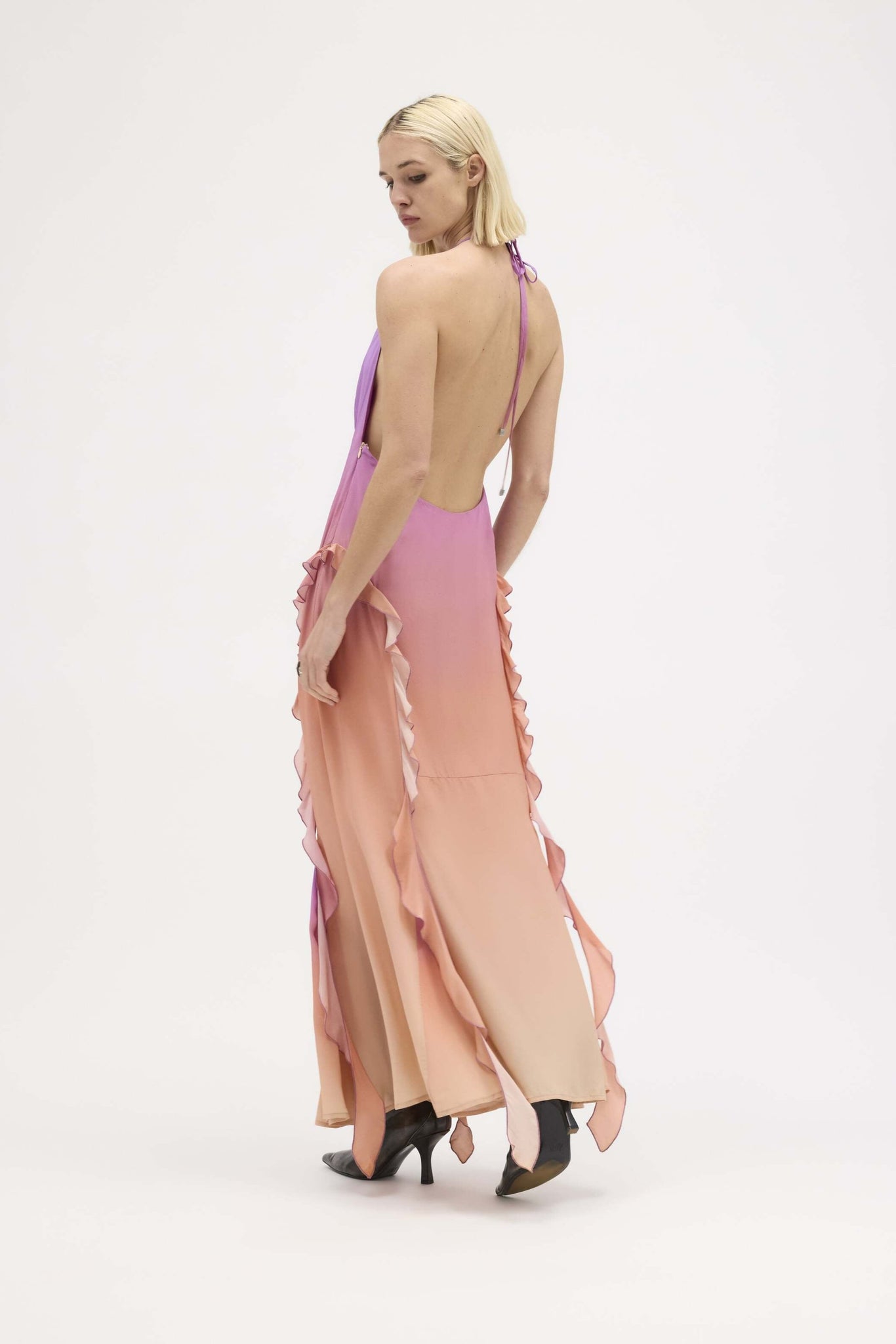 Asta Mirage Ruffle Maxi Dress