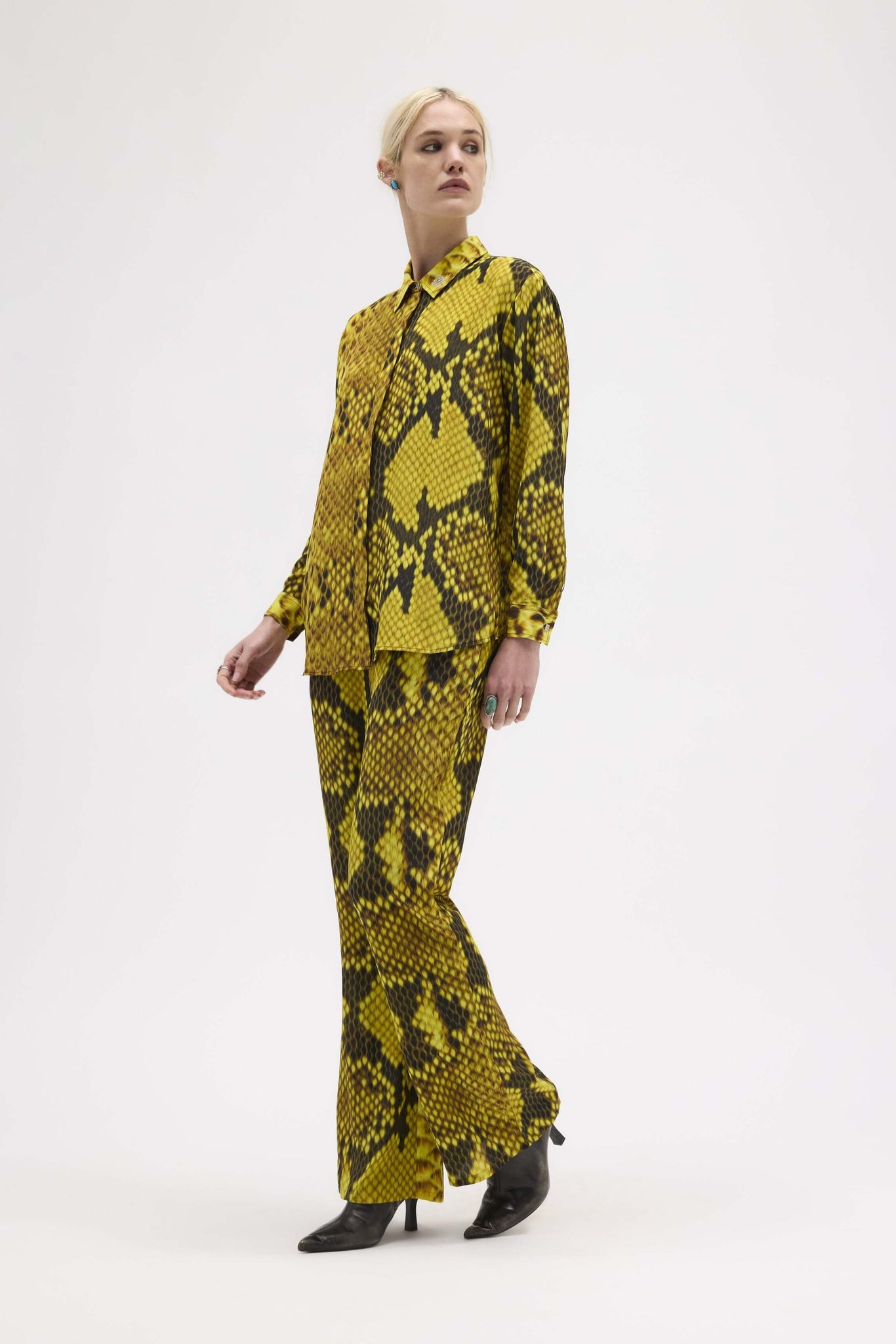 Serpentis Silk Chiffon Pants