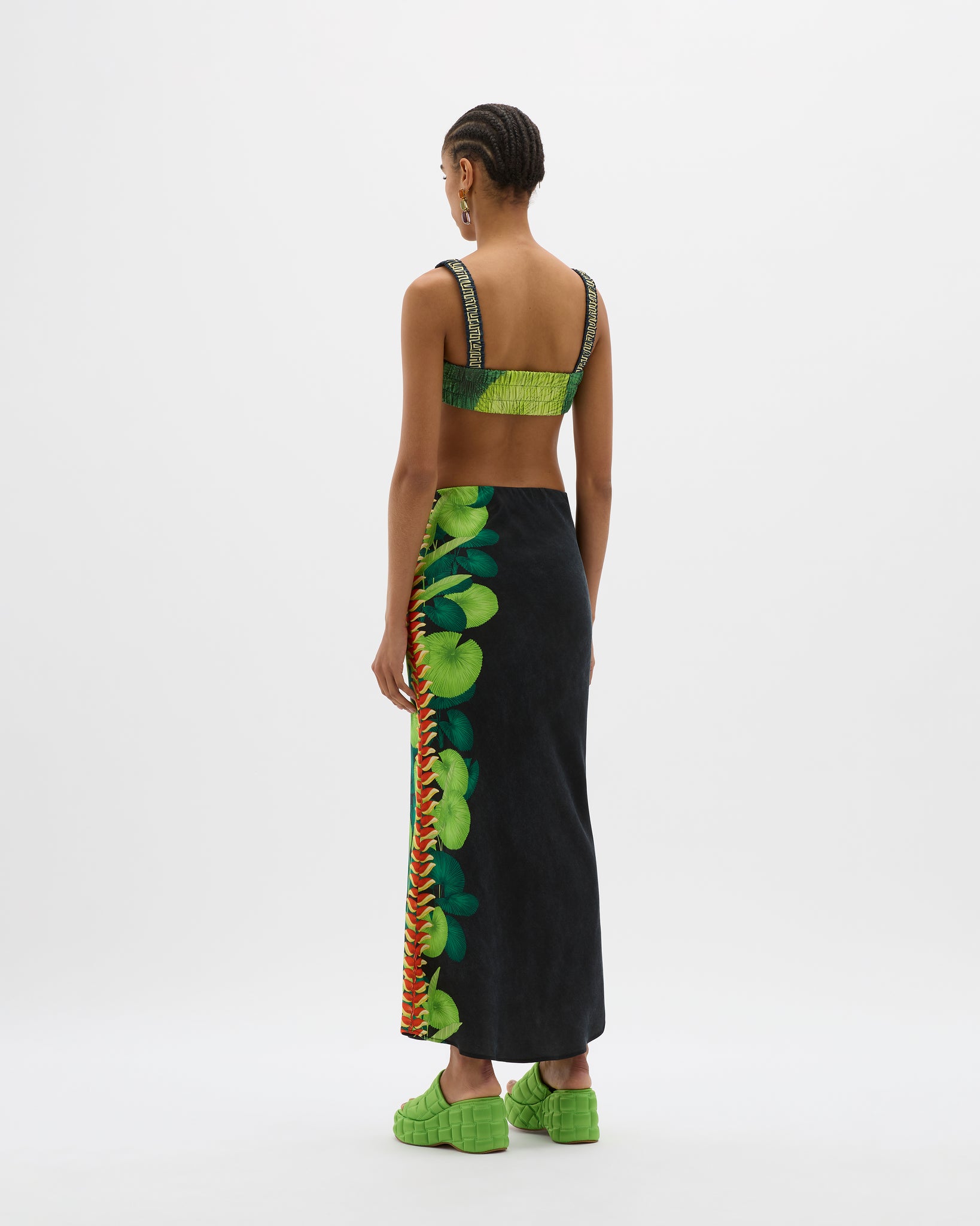 Yin Palms Maxi Skirt