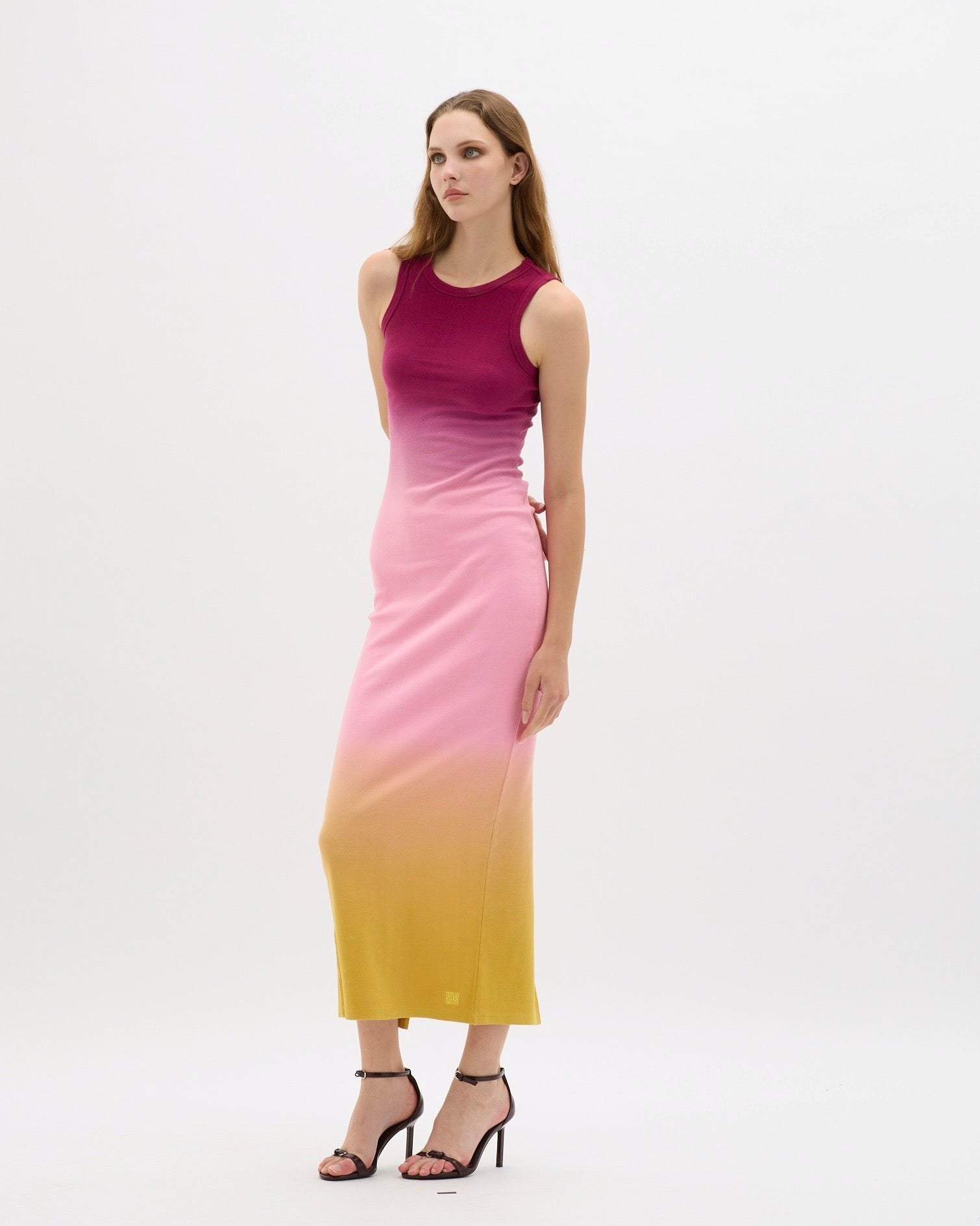 Havana Dawn Ribbed Maxi Dress